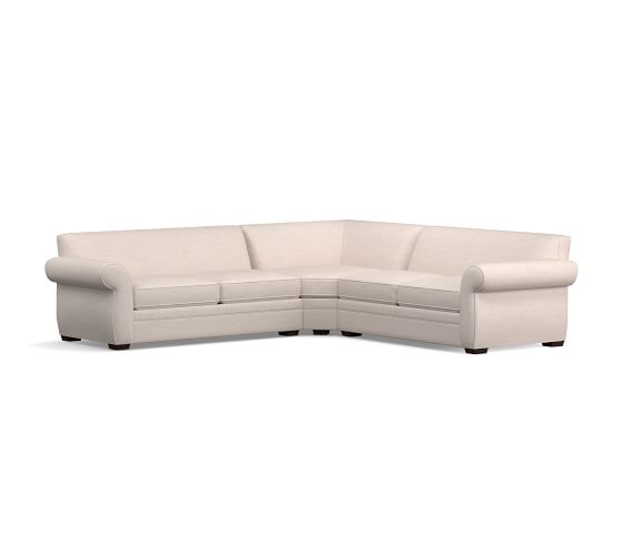 Pearce Roll Arm Upholstered 3 Piece L Shaped Wedge Sleeper Sectional Pearce Roll Arm Upholstered 3 Piece L Shaped Wedge Sleeper Sectional
