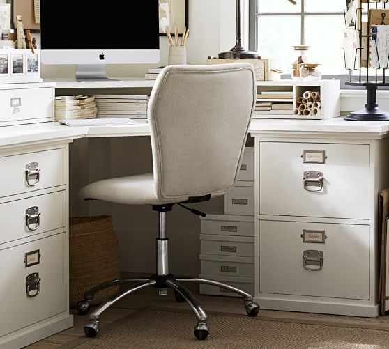 Bedford 4Drawer Corner Desk Pottery Barn