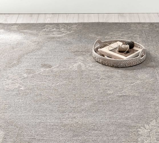 Kenley Tufted Rug Gray Pottery Barn