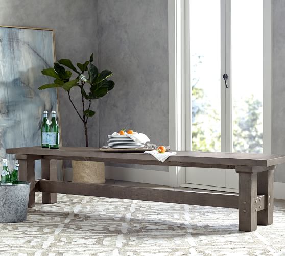 Landon Reclaimed Wood Dining Bench Pottery Barn