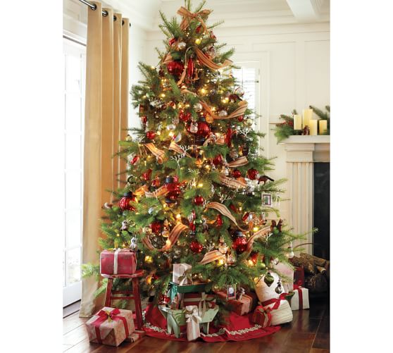 Eclectic Mercury Glass Christmas Ornaments Red Set Of 3