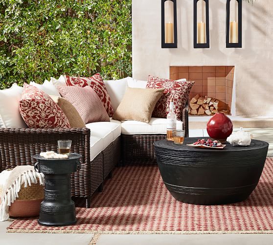 Frog Drum Outdoor Side Table Pottery Barn