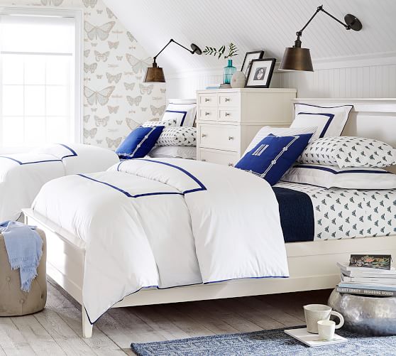 Morgan 400 Thread Count Organic Percale Duvet Cover Shams