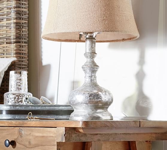 Mercury Glass Table Lamp Base Pottery Barn