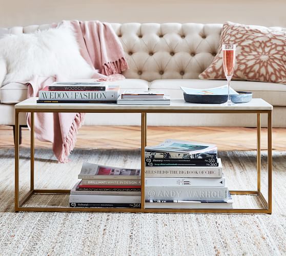 Delaney Marble Rectangular Coffee Table