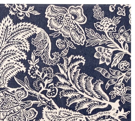 Layla Palampore Indoor Outdoor Rug Blue Pottery Barn