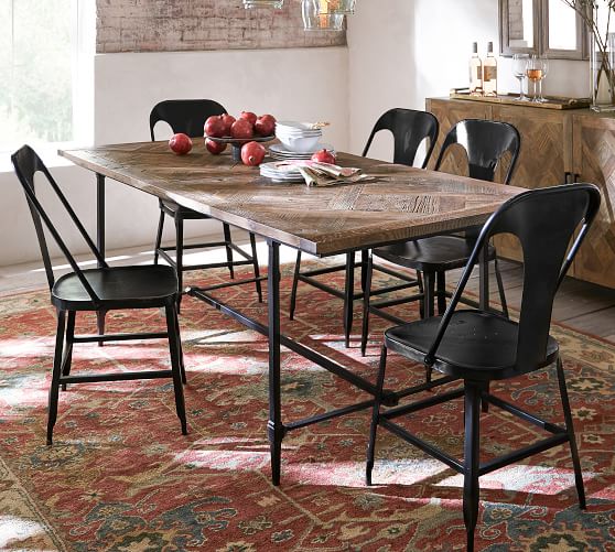Parquet Dining Table Pottery Barn