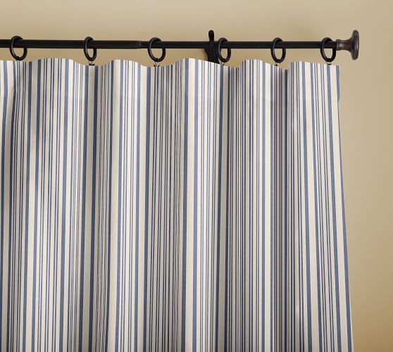 Antique Stripe Print Curtain Pottery Barn