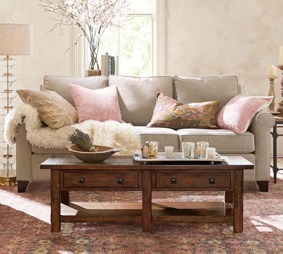 Cameron Roll Arm Fabric Sofa Pottery Barn