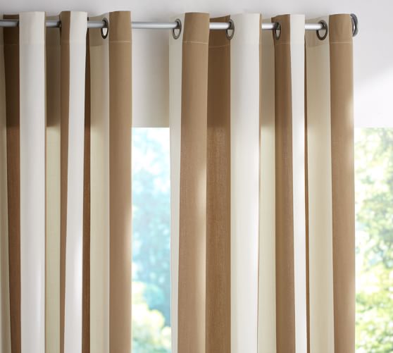 Pb Classic Stripe Indoor Outdoor Grommet Curtain Pottery Barn