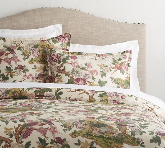 Kamala Floral Patterned Duvet Cover Sham Pottery Barn