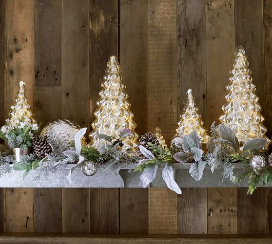 Mercury Glass Trees Pottery Barn
