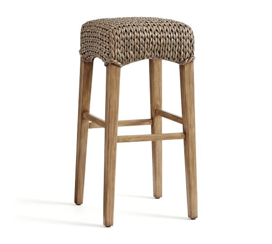 Seagrass Backless Bar & Counter Stools Pottery Barn