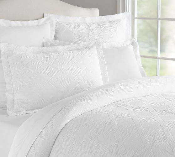 Derry Matelase Cotton Duvet Cover Shams Pottery Barn