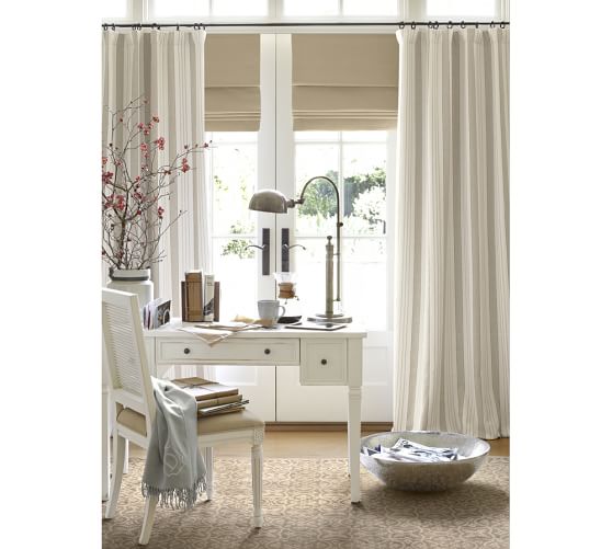 Carson Linen Cotton Cordless Roman Shade Pottery Barn