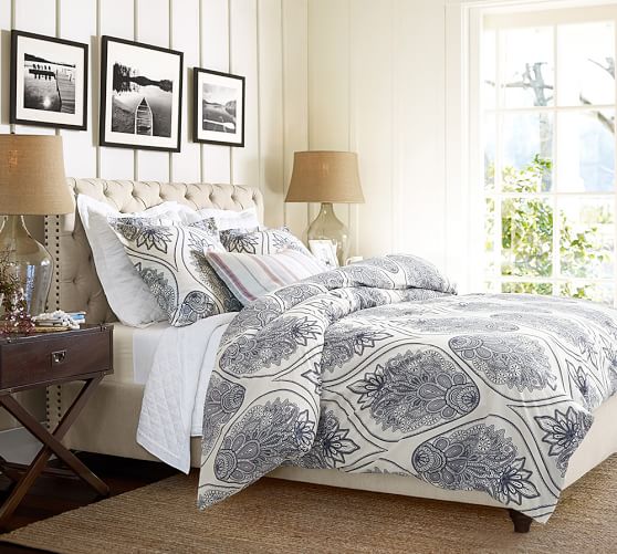 Cassidy Medallion Patterned Duvet Cover Sham Pottery Barn