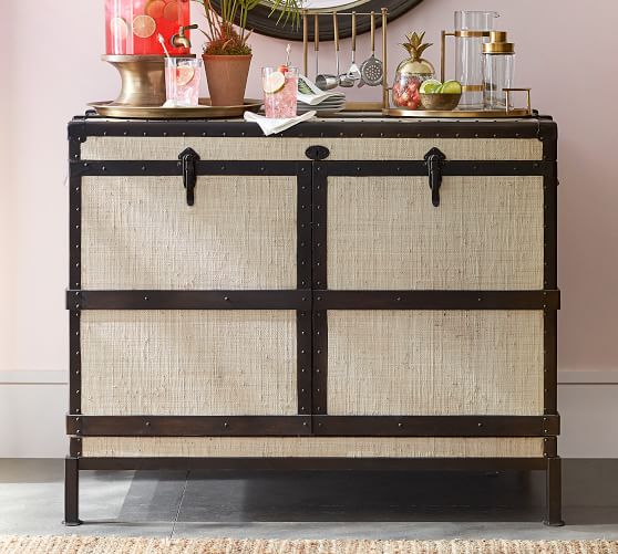 Ludlow Trunk Bar Cabinet Bar Furniture Pottery Barn