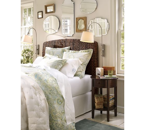 Blue Sienna Paisley Patterned Duvet Cover Sham Pottery Barn