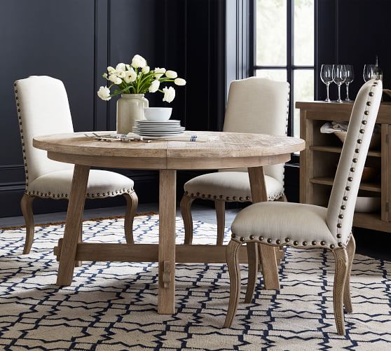 Toscana Pedestal Extending Dining Table Seadrift Pottery Barn