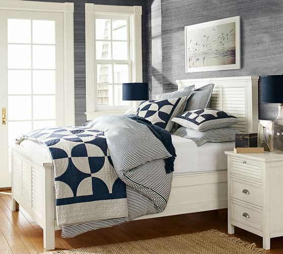 Thatcher Ticking Stripe Patterned Duvet Cover Sham Pottery Barn
