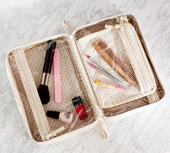 Leslie Geoprint Ultimate Makeup Bag Pottery Barn