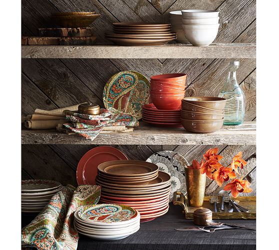 Cambria Dinnerware Set Mushroom Pottery Barn