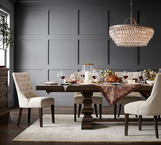 Clarissa Crystal Drop Round Chandelier