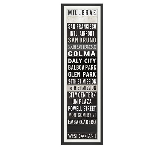 San Francisco Sign Framed Print Pottery Barn