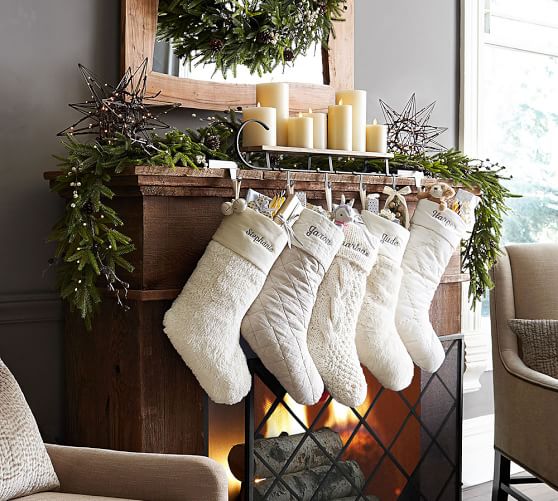 Personalized Alpaca Faux Fur Stocking Pottery Barn