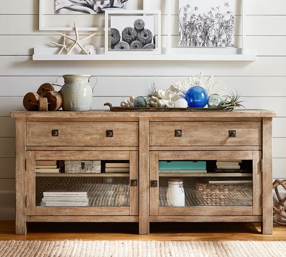 Benchwright Media Console Pottery Barn