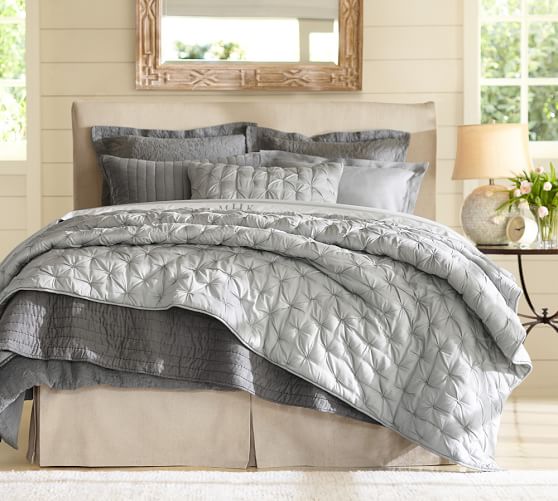 Isabelle Tufted Voile Quilt Shams Pottery Barn