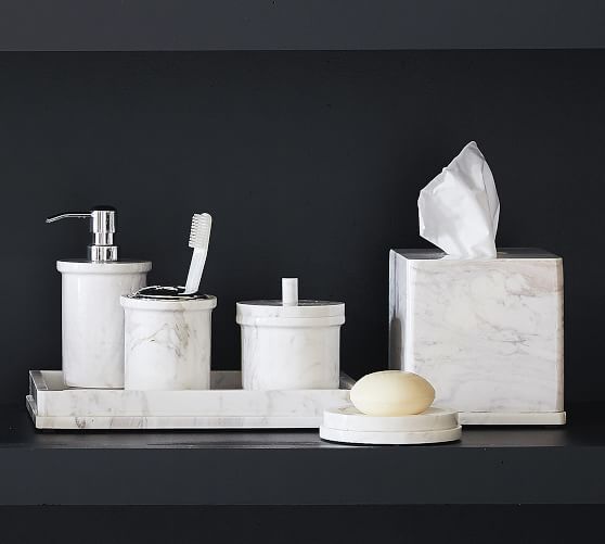 Monique Lhuillier Marble Bath Accessories Pottery Barn