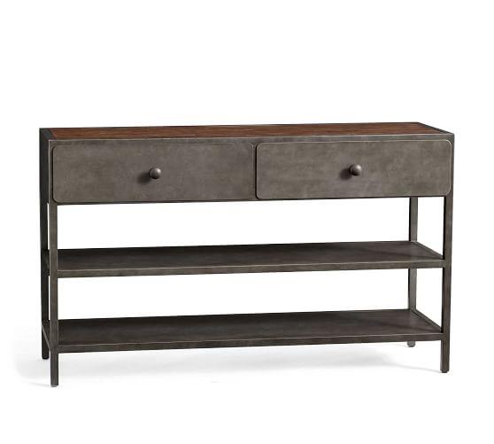 Rustic Reclaimed Wood Console Table Pottery Barn