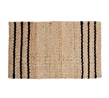 Three Stripe Natural Fiber Doormat Pottery Barn