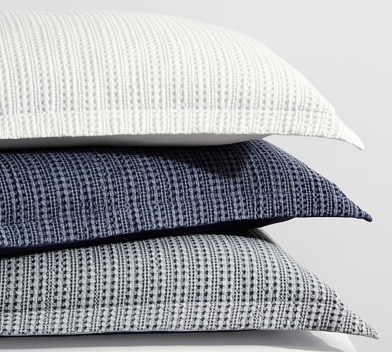 Honeycomb Cotton Duvet Cover Shams Midnight Pottery Barn