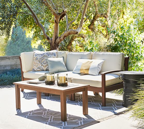 Chatham Outdoor Sectional Components Honey Pottery Barn