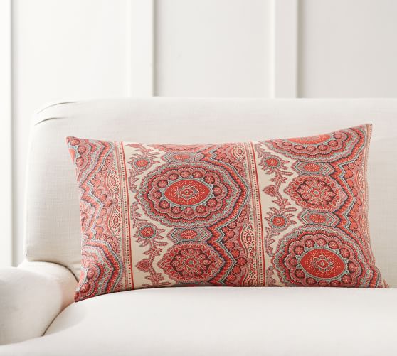 Sabra Printed Lumbar Decorative Pillow Cover Pottery Barn