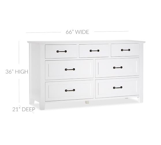 Stratton 7 Drawer Extra Wide Dresser Pottery Barn