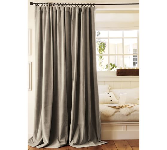 Velvet Curtain Cafe Pottery Barn