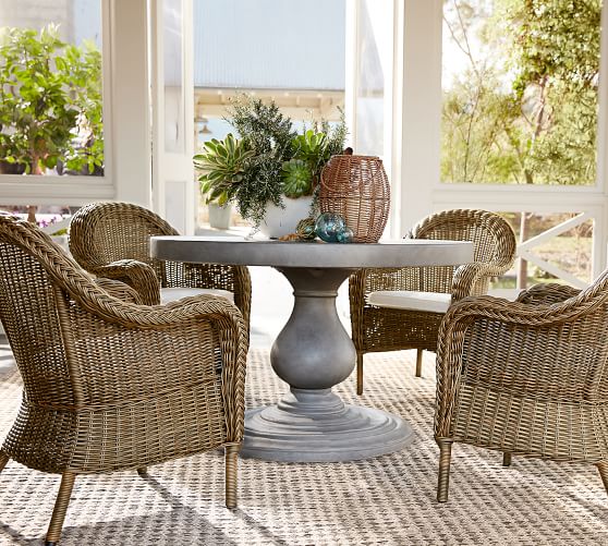 Geneva Concrete Round Dining Table