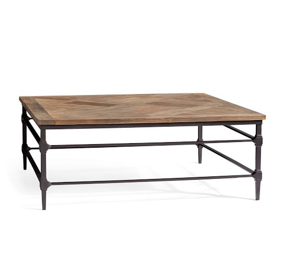 Parquet Reclaimed Wood Square Coffee Table Parquet Reclaimed Wood Square Coffee Table