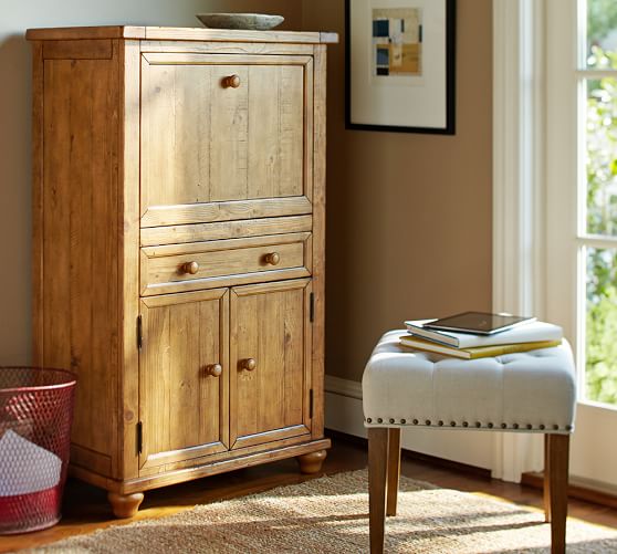 Cortona Office Armoire, Office Desk Pottery Barn