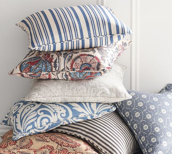Vanessa Paisley Print Pillow Cover Pottery Barn