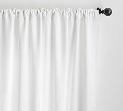 Classic Belgian Flax Linen Curtain White Pottery Barn