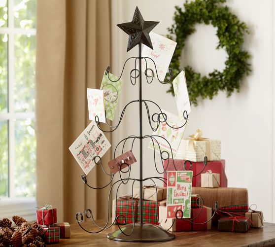 Tree Holiday Card Holder Pottery Barn