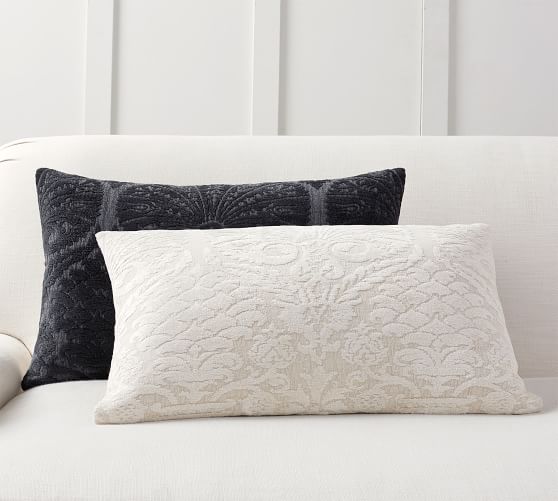 Treia Jacquard Lumbar Pillow Cover Pottery Barn