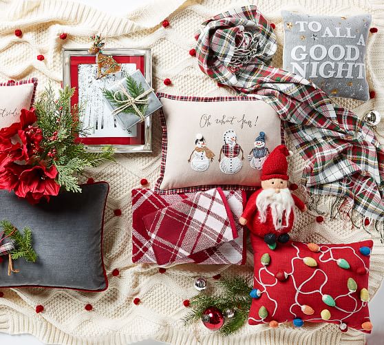 Merry Bright Lights Decorative Pillow Pottery Barn