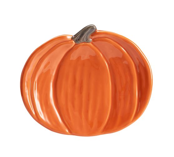 Pumpkin Shape Salad Plate, Set of 4 Pottery Barn