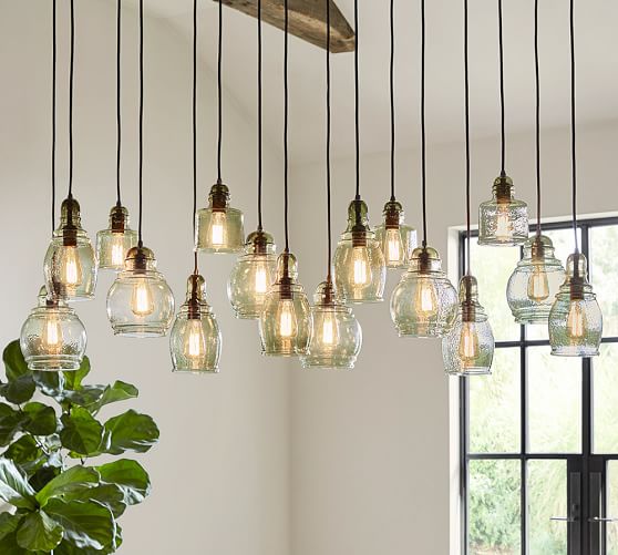 Paxton Glass 16 Light Pendant Pottery Barn