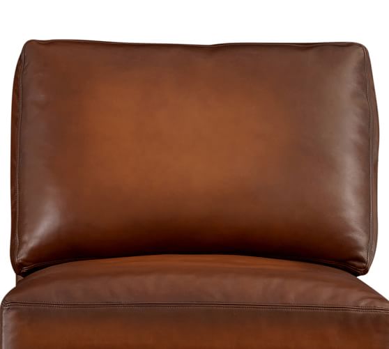 Turner Square Arm Leather Armchair Pottery Barn